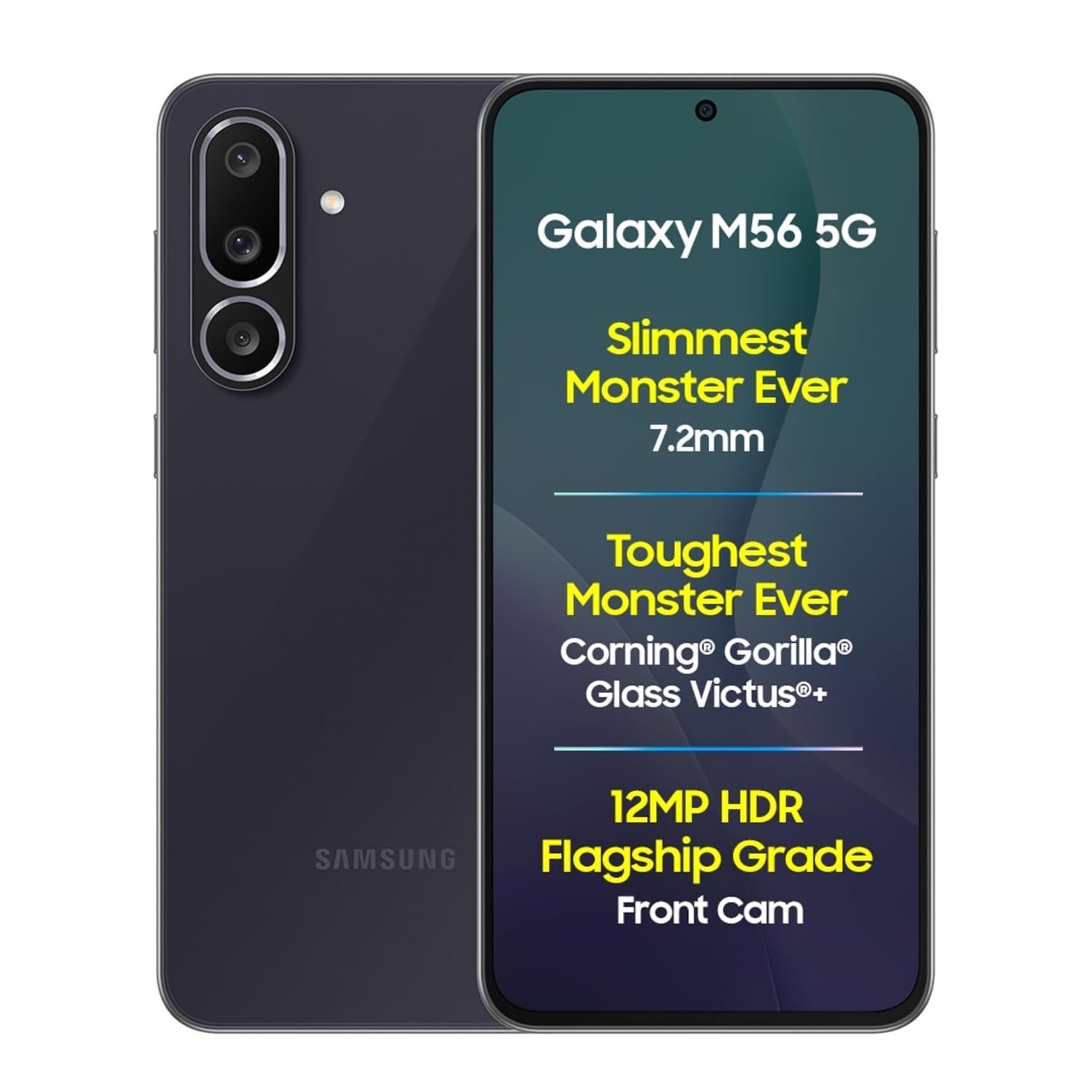 71Acpnvfu2L._SL1500_.jpg Refurbished Samsung Galaxy M56 5G Mobile (Black, 8GB RAM, 128GB Storage) - Image 1